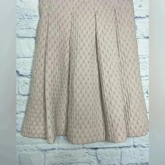 H&M Pleated Jacquard Woven Dot Skirt w/ pockets - Picture 3 of 8